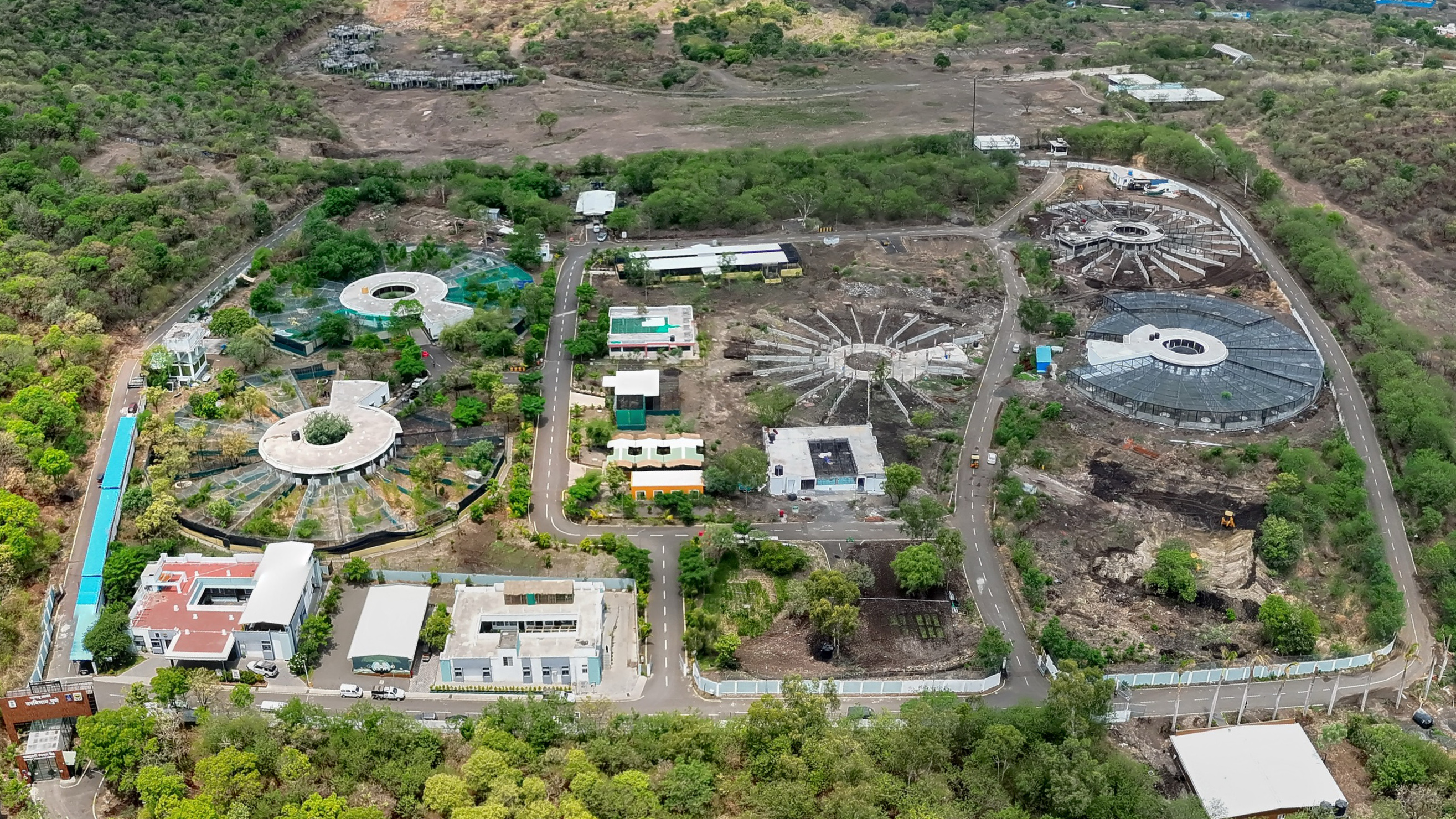 Aerial view of RESQ's Wildlife Transit Treatment Centre campus